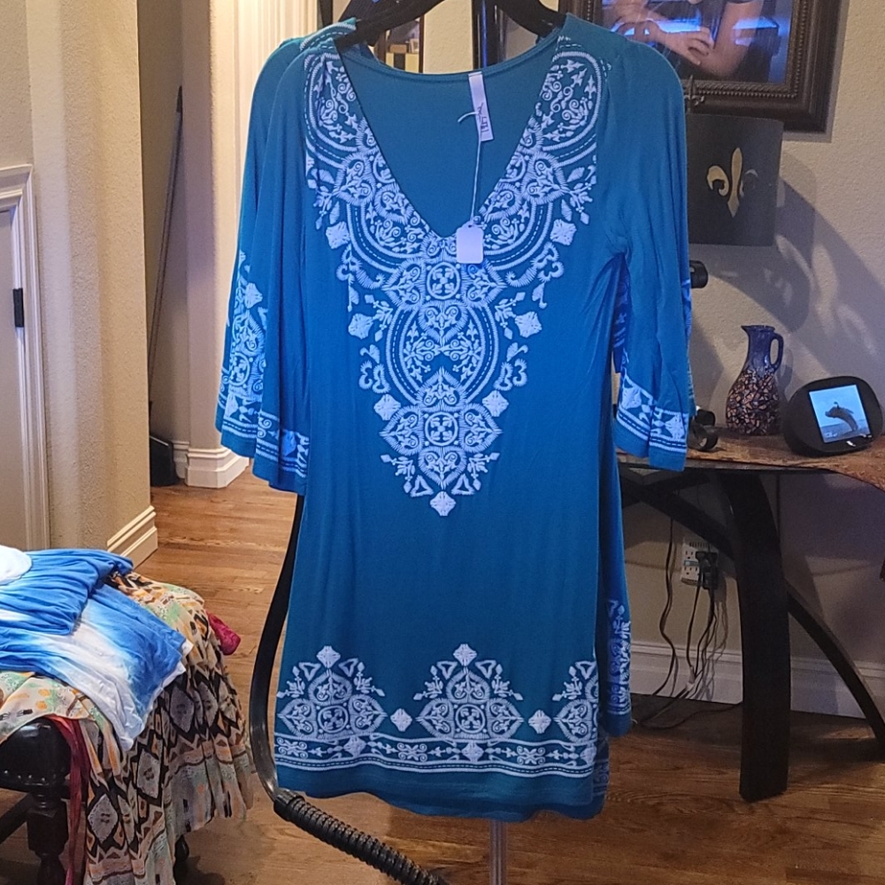 Teal dress